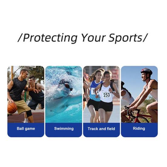 2 шт. Кинезиологическая лента для колена, предварительно нарезанная клейкая спортивная лента для спортзала, фитнеса, кинезиологическая спортивная лента для бега, тенниса, плавания, футбола