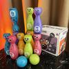 Children's Bowling Toy Fun Expression Suitable for Indoor and Outdoor Leisure Stacking Toy Gift Box Packaging 10 Bottles 2 Balls