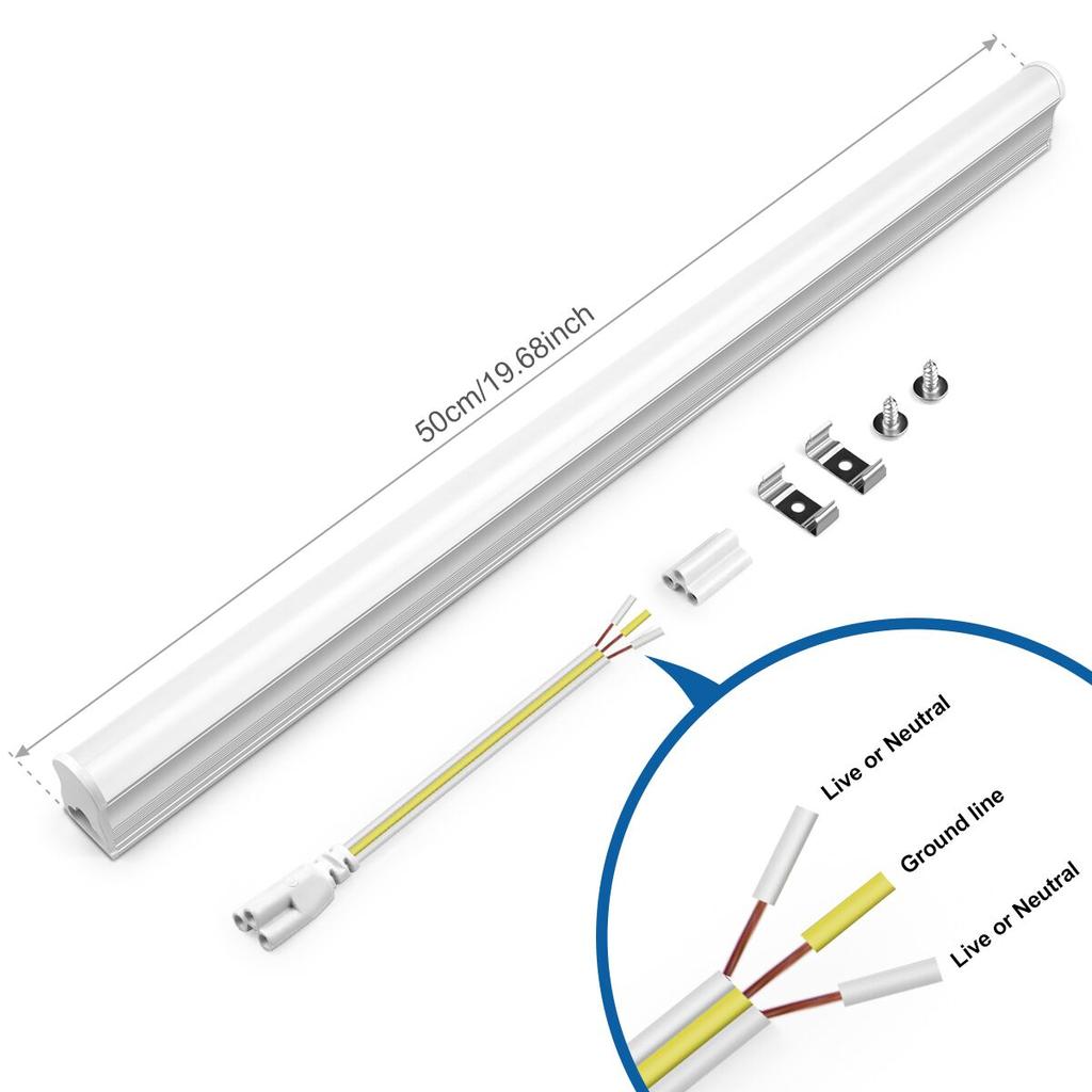 No Strobing T5 LED Light Tube 15W 50CM Bright LED Wall Lamp 110-220V For Study Reading Desk Table Cabinet Vanity Indoor Lighting