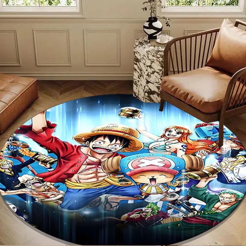 pirate Adventurous Journey Round Rug for Livingroom,Bedroom, Palyroom, Chair Rug, Area rug, Circle Carpet, Large Size Fan Christmas gift