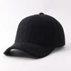Fashion Japanese simple solid color autumn and winter velvet baseball cap European and American fashion windproof warm cap
