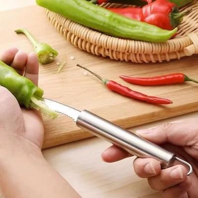 Инструмент для удаления сердцевины перца халапеньо, удалитель сердцевины перца, приспособление для удаления семян чили, острый край, кухонный гаджет, удалитель семян, срезание верхушки овощей