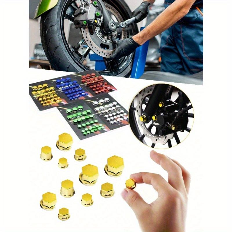 30pcs/Pack Motorcycle Screw Cover Motorcycle Body Plastic Decoration Kit Nut Shaped Cover Motorcycle Modification Accessories Screw Cover