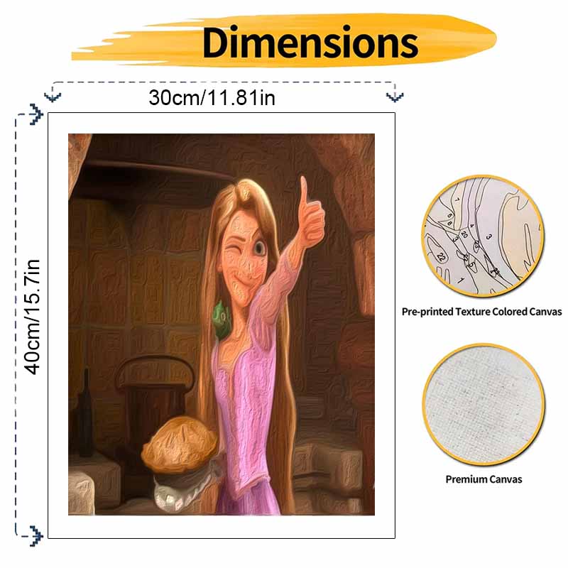 Disney Набор для масляной живописи Картина Рапунцель Искусство Домашний Декор Стены Спальни Подарок