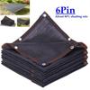 6  Pin Anti-UV Sun Shade Net Gazebo Shelter Outdoor Pergola Canopy Sun Cover Agriculture Greenhouse Sunshade Net