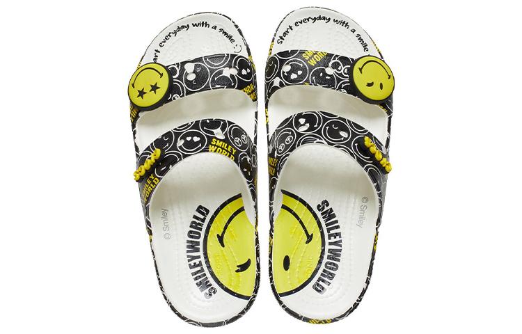 Мужские сандалии Crocs SmileyWorld x Classic Sandal 'Черно-белые'