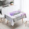 Watercolor Painting Tablecloth Floral Landscape  Anti-Stain Waterproof Rectangular  Kitchen Table Home Decor