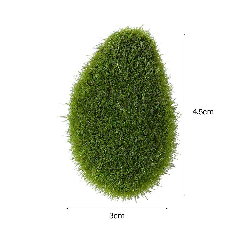 Covered Stones Artificial Green Moss Ball Artificial Moss Rocks Simulation Plant Faux Green Moss