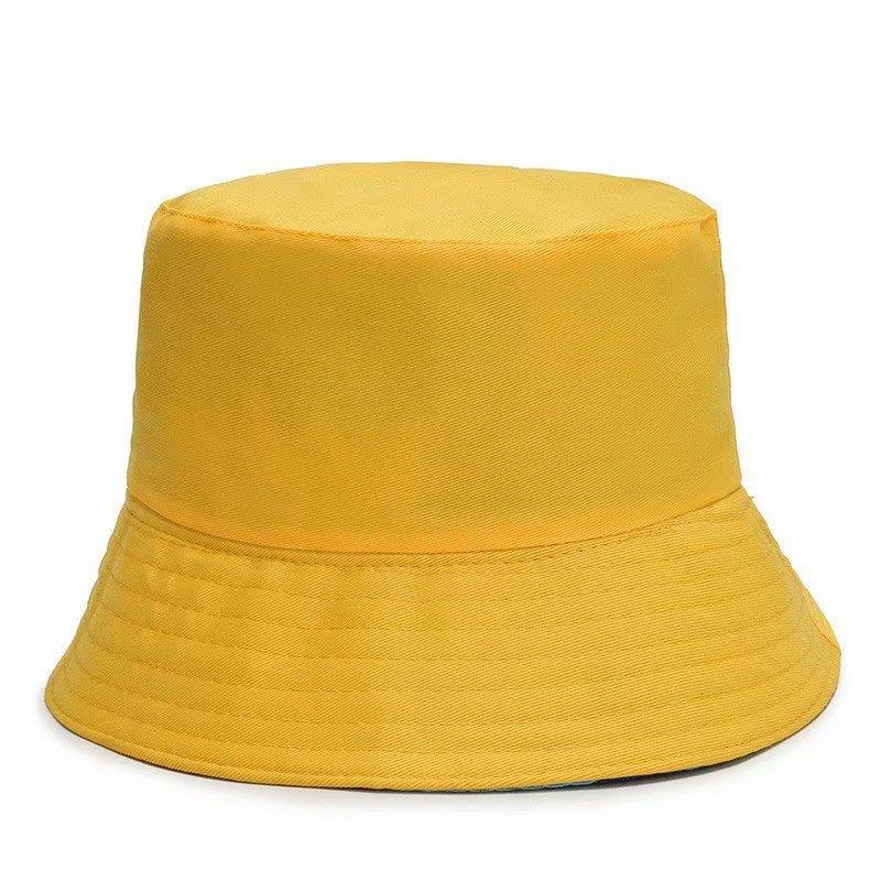 Bucket Hat Group Activities Advertising Hat Travel Agency Hat Printing Printing Embroidery Double-Sided Solid Color Basin Hat