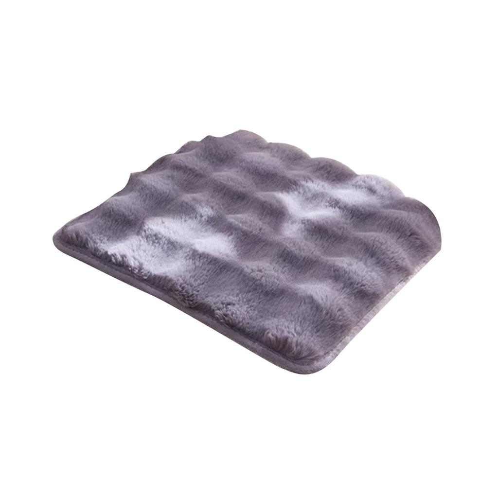Square Soft Chair Pad Furry Plush Seat Cushion Warm Seat Pillow Pads Kitchen Dining Sofa Armchair Wheelchair Chair Cover