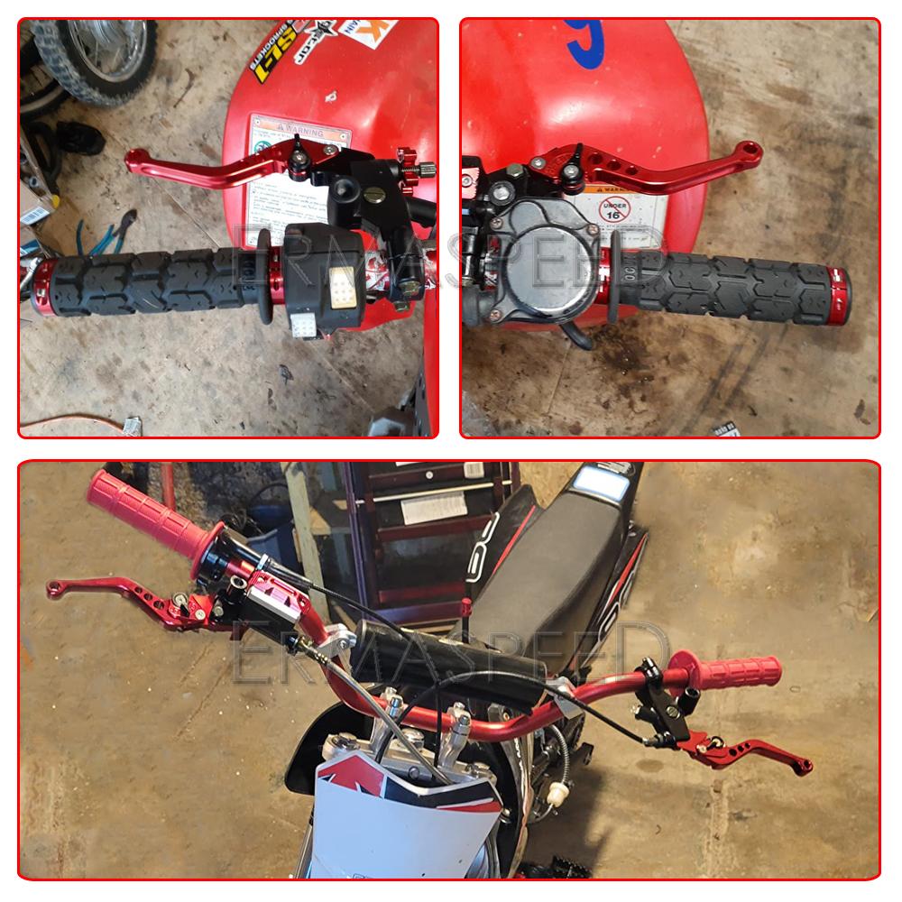 Универсальный комплект рычагов тормозной муфты мотоцикла 7/8 дюйма 22 мм с рычагами резервуара главного цилиндра, комплект мотоциклов с ЧПУ