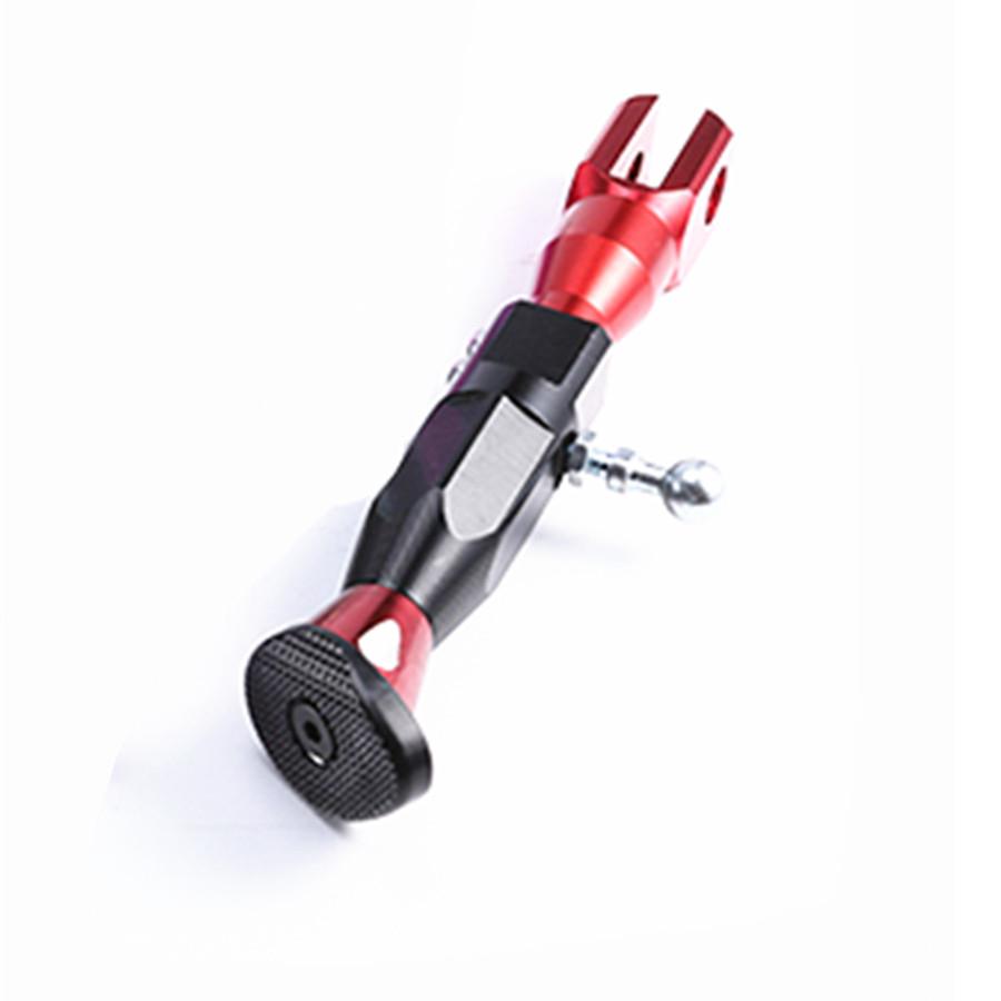 Universal Motorcycle CNC Aluminum Alloy Side Stands Adjustable Height 21-25CM