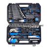 91-Piece Mechanical Tool Set: Wrench, Socket, Screwdriver Bits in Aluminum-Iron Box.