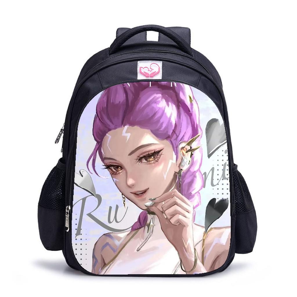 Повседневная сумка через плечо с рисунком из мультфильма для учеников младших классов средней школы, рюкзаки большой вместимости