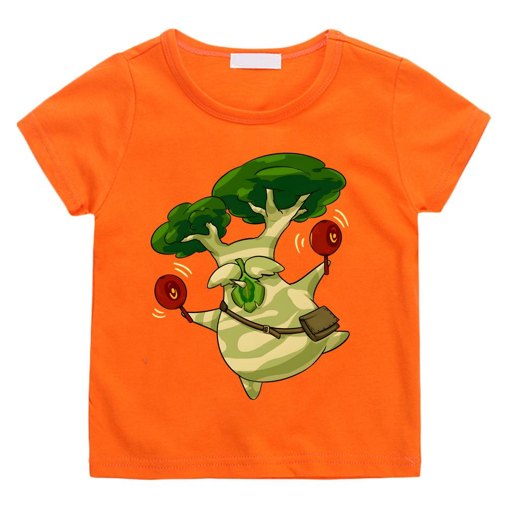 Shalaka Футболки Streetwear с мультяшным принтом korok 100% хлопок Манга с коротким рукавом для мальчиков/девочек Летняя футболка для подростков с круглым вырезом