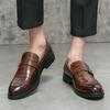 Стильная повседневная кожаная обувь для мужчин, новое поступление 2024 года, мужские туфли-монки на плоской подошве, дизайнерские мужские туфли для парикмахеров, универсальные мужские лоферы
