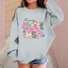 Children's Fashionable Casual Long-sleeved Loose Christmas Print Pullover Sweatshirt