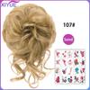 Synthetic Hair Bun Chignon Messy Curly Hair Band Elastic Scrunchy False Hair Pieces For Women Hairpins Black Brown