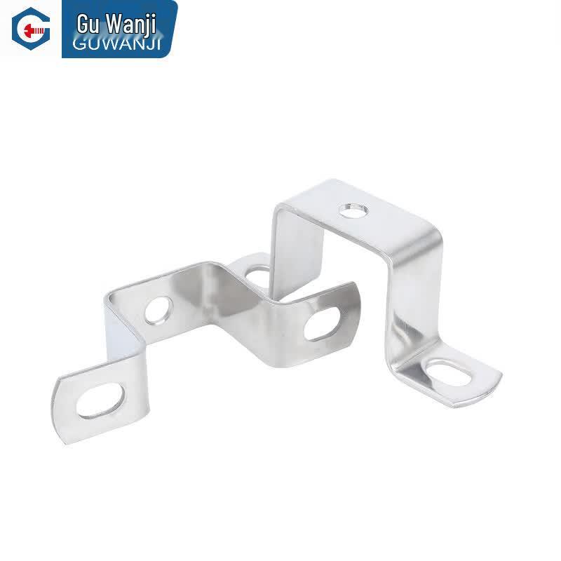 GUWANJI 304 Stainless Steel Square Pipe U-Clamp