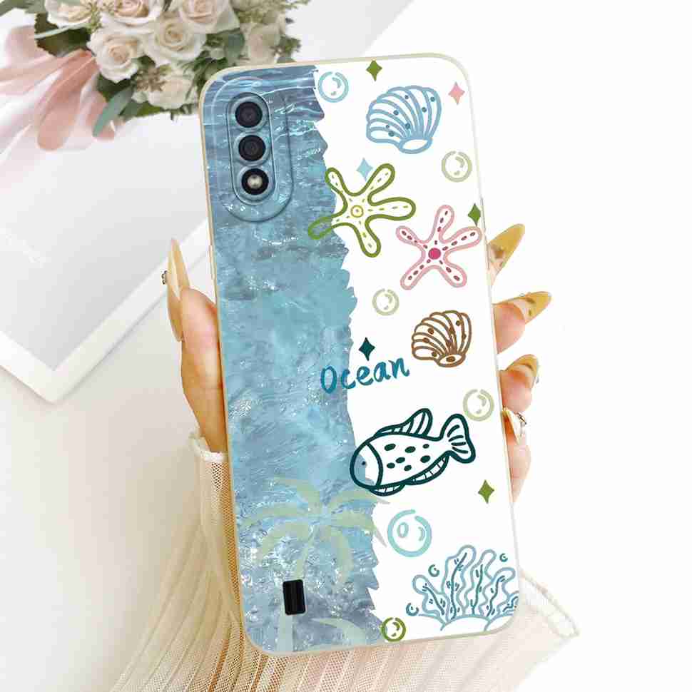 For Samsung Galaxy A01 CAse Cute Rabbit Cat Pattern Cover For Samsung A 01 A01 SM-A015F Silicone Soft Casing Shells 5.7"