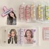 Candy Color A8 Mini Photo Album & Card Holder - Double Snap, 3-Hole Planner, 3-Inch Star Pages.