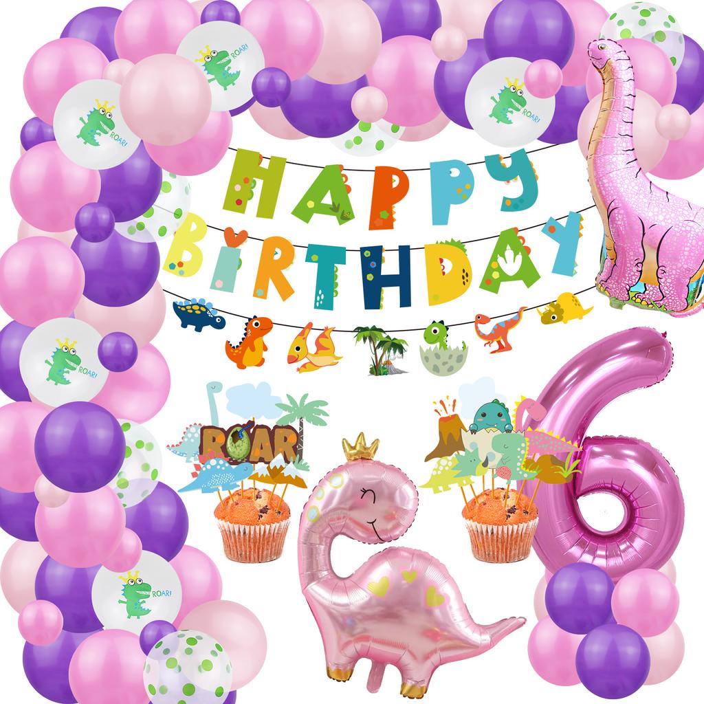 Костюм на тему динозавров, День рождения мальчика и девочки, Украшение для детской вечеринки по случаю дня рождения, Стена-фон из воздушных шаров с динозаврами