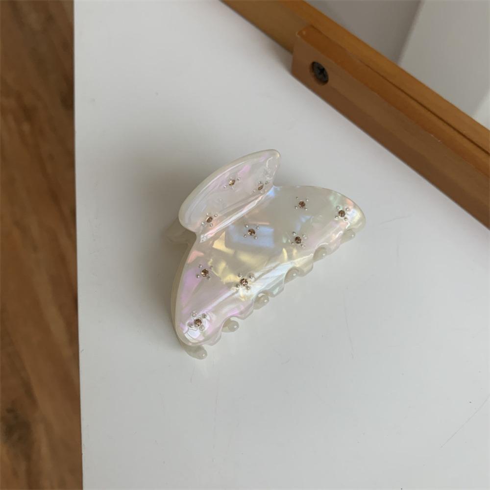 Semicircle Hair Accessory Rhinestone Girls Hair Claw Hair Clip Korean Style Shark Clip Headwear