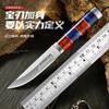 Resin Handle Sharp Stainless Steel Utility Small Straight Knife Outdoor Camping Cleaver Knife Fruit Knife Portable Fishing Knife