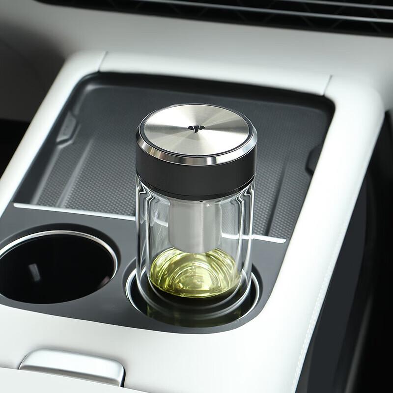 WANXIANG Premium Double-Walled Glass Travel Tumbler