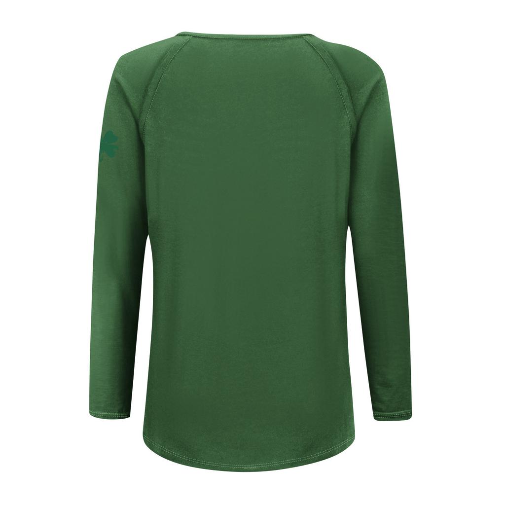 Women's Long Sleeve Plunger Sleeve Bad Witch Printed Casual Top T-Shirt