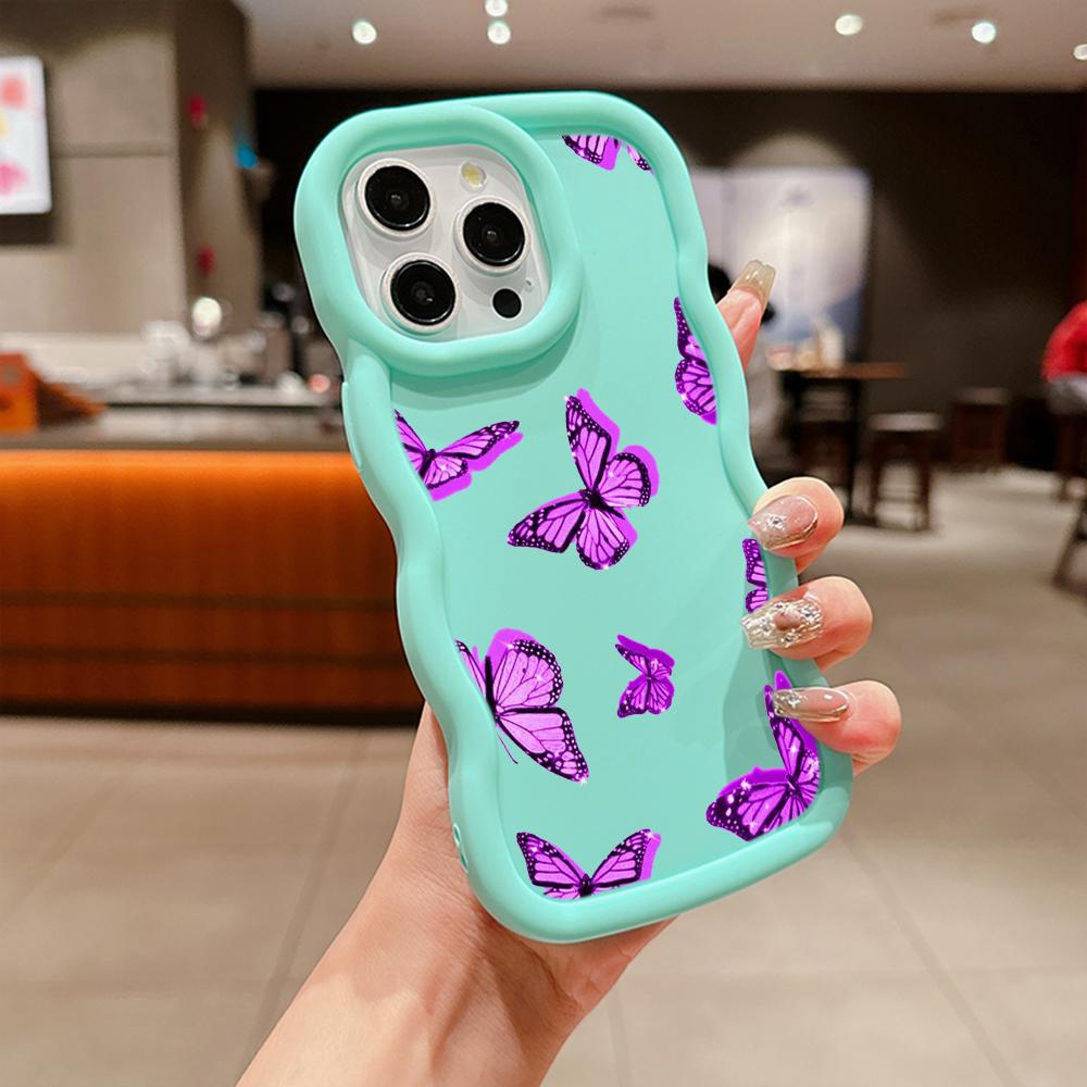 Мягкий чехол для телефона Macaron из ТПУ для Xiaomi Poco X3 X5 X6 M6 Pro Redmi 10c 12C 13C Redmi Note 9 10 11 12 13 Pro 10s 11s 12s, чехол Ae58 с бабочкой, арт-дизайн