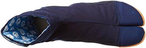 K-WORK K-Guard Indigo-Dyed Tabi Socks, 7-Ply Kohashe with Toe Cap, KGA7-AI-260, Men's, Indigo, Size 25.5