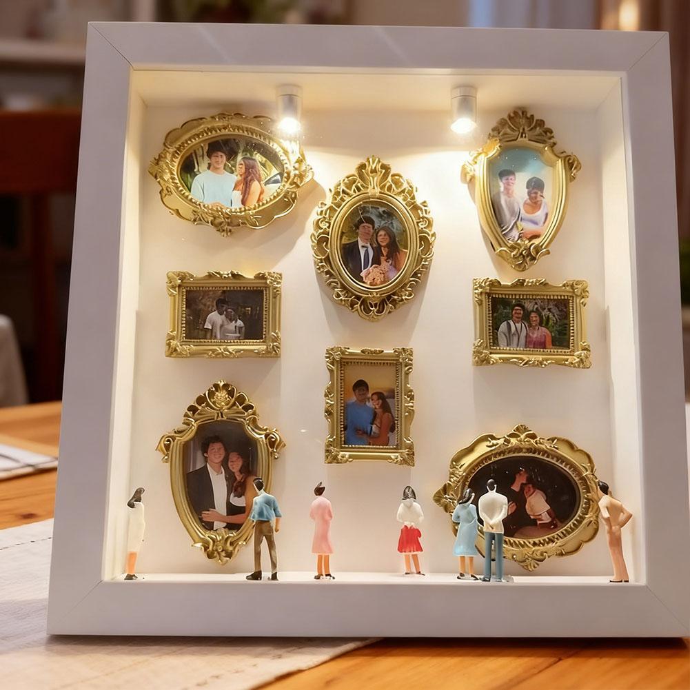 1 НАБОР DIY Рамка-витрина Мини-набор для демонстрации воспоминаний Креативный фотоальбом Для юбилея Уникальный Романтический Ежедневный Подарок Идея Декор