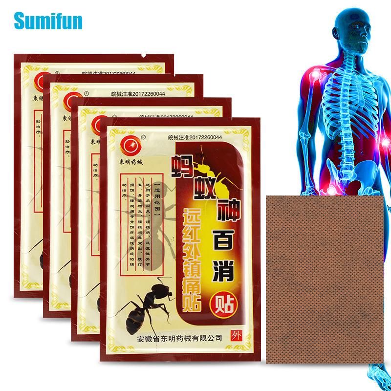 Sumifun Ant Pain Relief Patches Analgesic Sticke Neck Back Knee Joint Muscle Soreness Sprain Treatment Plaster