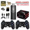 K8 Wireless Retro Game Console with 40,000 Built-in Classic Games, 4K HDMI TV Output, Dual 2.4G Wireless Controller, 64G Nostalgic Game Stick