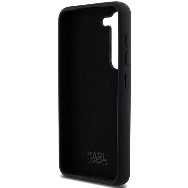 Etui Karl Lagerfeld Silicone Ikonik Metal Pin Do Galaxy S23+, Czarne