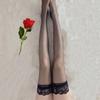 1 Pair Black Lace Stockings Thin Women Long Tube Over The Knee Lace Stockings New High Barrel Socks Japanese Silk Socks