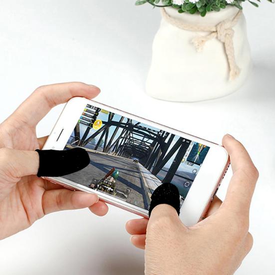 Thumb Protector Solid Fiber Touchscreen Finger Color Anti-sweat Sleeve for Game