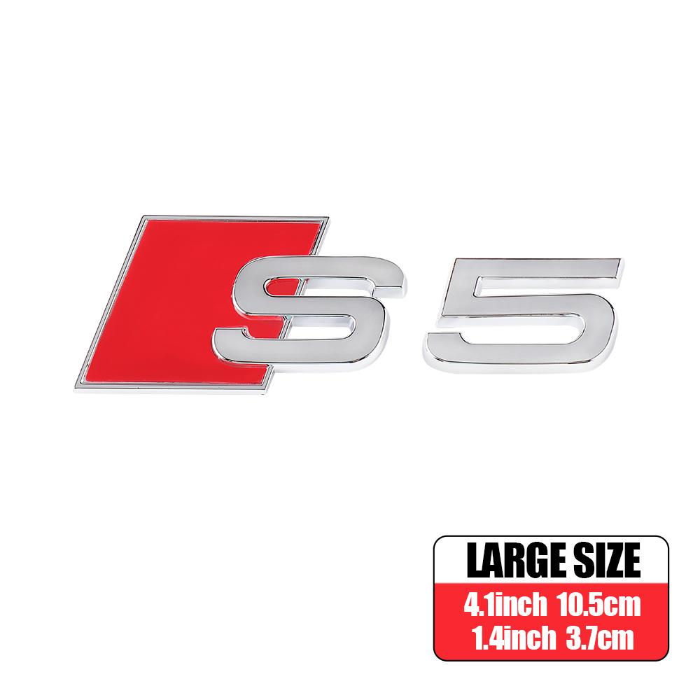 3D ABS Car Body Rear Trunk Badge Sticker Decoration Auto Modification Accessories for Audi S3 S4 S5 S6 S7 S8 Tail Emblem Decals