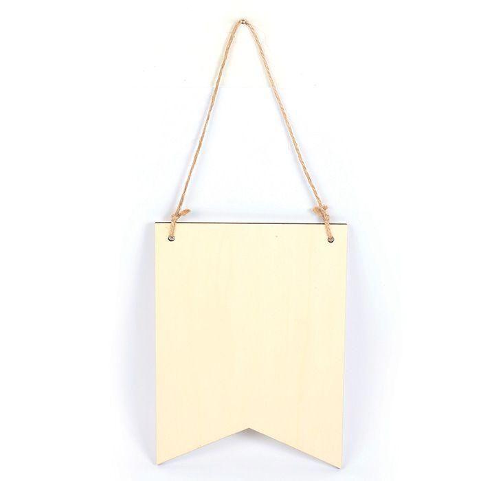 Pennant Suspension - Creative Seed - 20 Cm X 8.8 Cm - Natural Wood - Customizable - Mixed