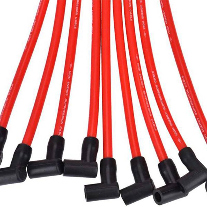 NEW-Ignition Wire Set For AM General Isuzu HEI SBC BBC 350 350383454 2 Set 10.5MM Spark Plug Wire SP10-390-1010