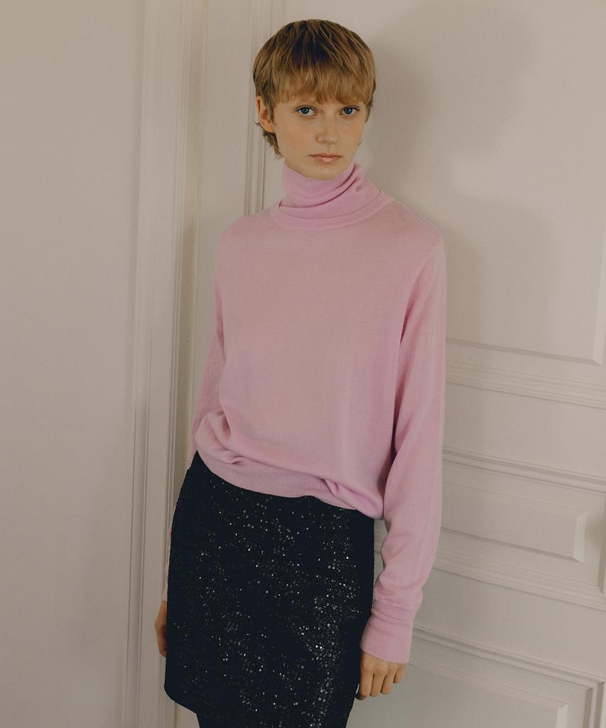 OCTETTE Marino Wool Polo Neck Knit_3Color
