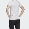 Adidas Тренировочная футболка с круглым вырезом и коротким рукавом, женские топы, белые FJ5012
