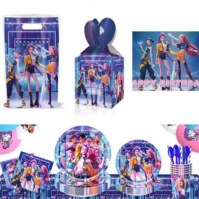 Фон для тематической вечеринки Kpop Hunter, принадлежности для вечеринки демонов, задник Saja, украшение задника Huntrix, аксессуар для вечеринки по случаю дня рождения