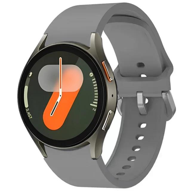 Оригинальный силиконовый ремешок для Samsung Galaxy Watch 7/6/5/4 44мм 40мм 5 Pro Спортивный браслет Galaxy Watch 6 4 Classic 47мм 43мм Ремешок
