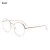 Fashion Round Portable Eye Protection Metal Glasses Anti-Blue Light Eyeglasses Ultra Light Frame