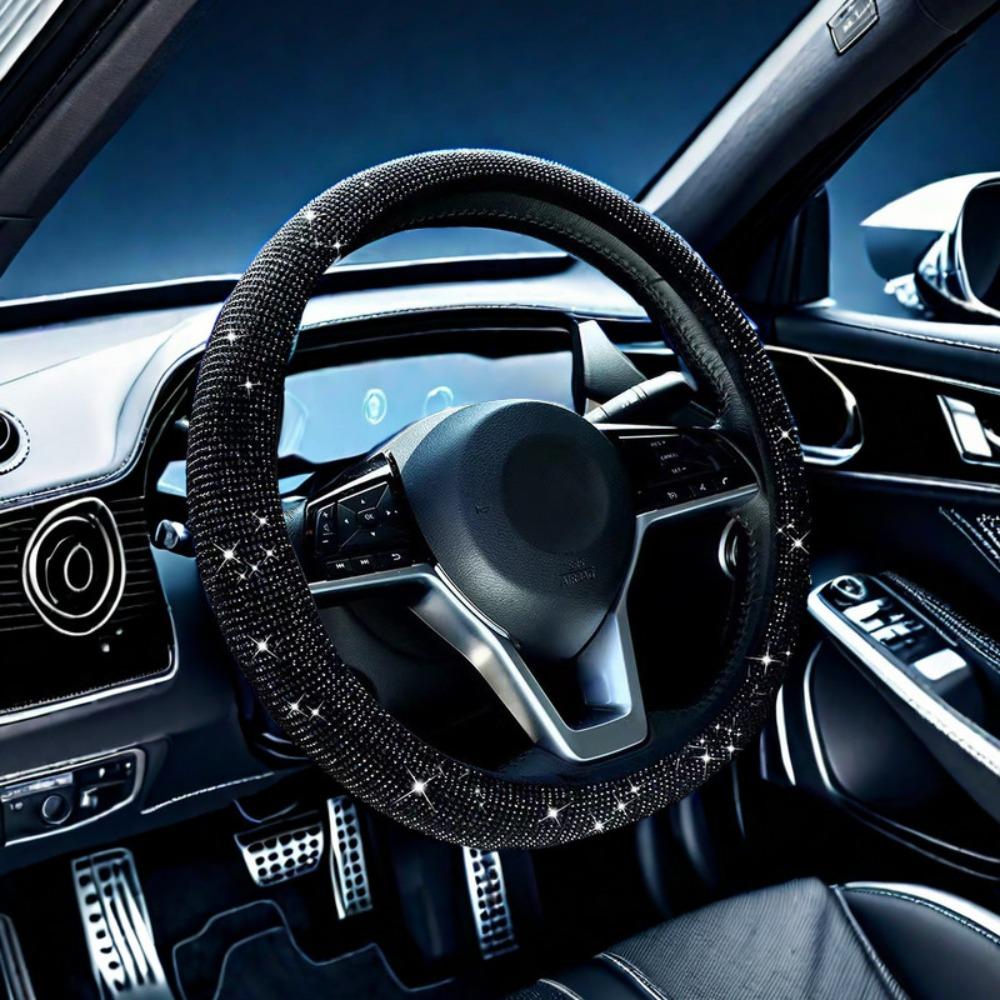 Кожаный протектор рулевого колеса автомобиля износостойкий чехол на рулевое колесо автомобиля