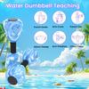 2 шт. Водные гантели Гантели для водных упражнений Пена ЭВА Водные веса Штанги Сопротивление в бассейне Фитнес-оборудование для мужчин женщин молодежи