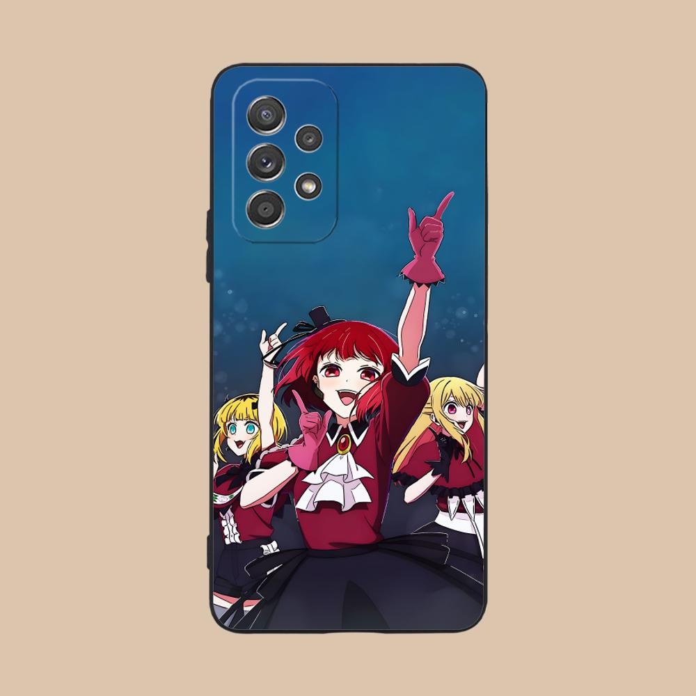 Oshi no ko B-Komachi Чехол для телефона Samsung Galaxy A73 72 71 70 56 55 54 53 52 36 35 34 23 16 15 5G Цветной Защитный Красивый
