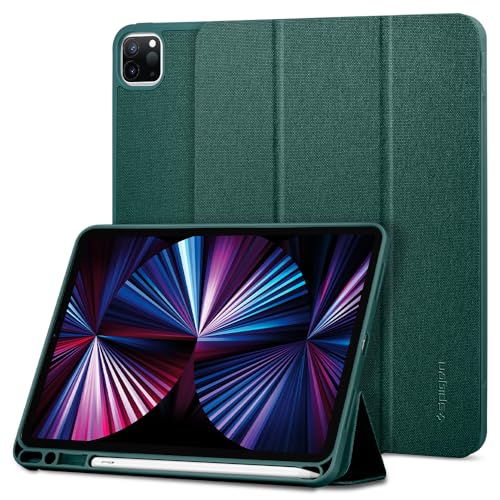 Чехол Spigen для iPad Pro 11 дюймов (2022, 2021, 2020, 2018) Совместим с 4-м, 3-м, 2-м и 1-м поколениями, Оснащен подставкой, Местом для Apple Pencil, Sh